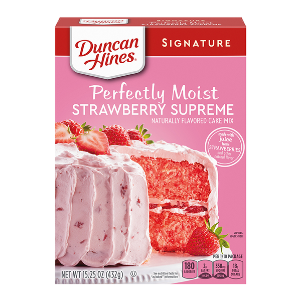 Duncan Hines - Perfectly Moist "Strawberry Supreme" (432 g)
