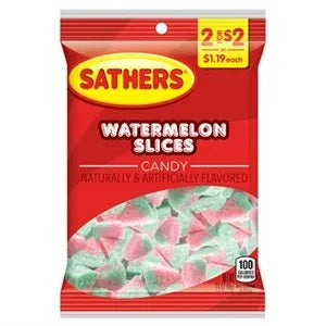 Sathers - Candy "Watermelon Slices" (99 g)
